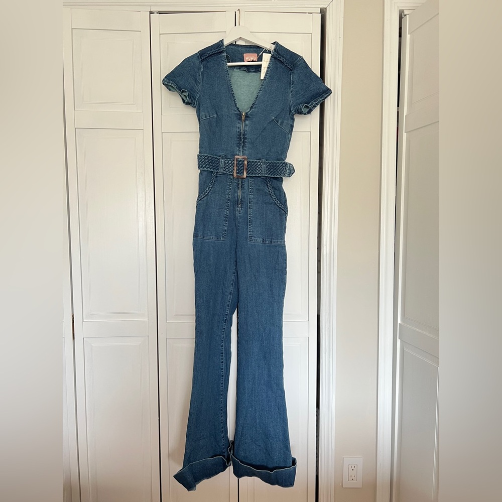 Show Me Your MuMu Blue Denim Jumpsuit